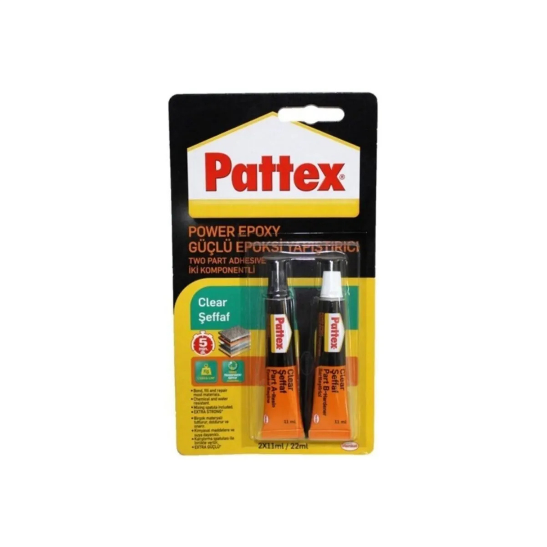 PATTEX SEFFAF EPOKSI YAPISTIRICI 2 X 11 ML